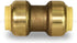 Everflow Supplies Pushlock UPSC1 1 Inch Long Push X Push Coupling, No Lead DZR Brass, Quick Installation