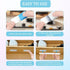 ZYMJBB 16PCS Counter Under Cabinet Lights Magnetic Stickys Replacement Magnetic Strips with Adhesive Backing