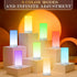 UNIFUN Dimmable Table Lamp, Touch Sensor Bedside Lamps, Warm White Light & Color Changing RGB for Kids Room,Living