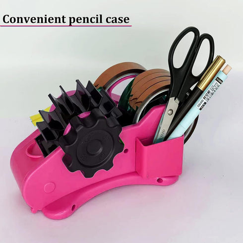 Heat Tape Dispenser Sublimation, Multiple Roll Cut for 1" and 3" Core, Semi-Automatic with Compartment Slots