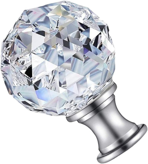 ULDIGI Crystal Lamp Finial Knob Chic Light Decoration with Threaded Base Durable and