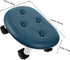 Blue Rolling Stool with Wheels - Compact and Portable Foot Rest
