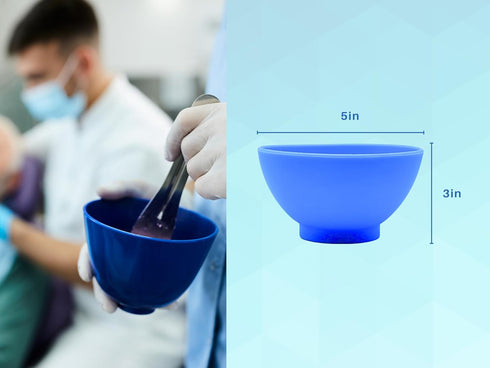 Artman Instruments Dental Mixing Bowl, Medium Flexible Rubber Bowl for Alginate Impression Plaster Materials