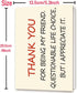 OJsensai Thank You Card Gifts for Best Friend, Funny Appreciation Card for Her He Women Men, Humor Friendship