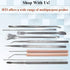 Premium Quality Seeker Mall Probe - Bent Ends Blunt Tips for Students Lab Technicians, Hexagonal Handles No-Slip Grip
