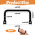 Caeuiciw 8 Pcs Cutting Board Cabinet Hardware Handle Pull, Matte Black Cabinet Hardware Furniture Pulls, Metal Serving
