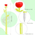 Flower Pens Rose Shaped Ballpoint Pen Creative Liquid Black 0.5mm Gel Ink Rollerball Pen for Kids Girls Women, Home Office School Decoration Supplies (60 Pieces) by Outus
