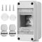 Waterproof Distribution Protection Box, IP65 ABS Plastic Breaker Electrical Box with Transparent Cover for Circuit