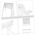 2pairs Hemobllo Shoe Stacker Shoe Rack for Dorm Wall-mounted Storage Rack Display Stand