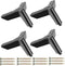 Veemoon 4pcs Matte Black Metal Cabinet Sofa Bed Legs Furniture Support Feet