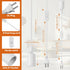 10 Pack E26/E27 Bulb 6 LED Light Socket Hanging Light Cord Pendant Lights Cord with Switch Lights Socket Extension