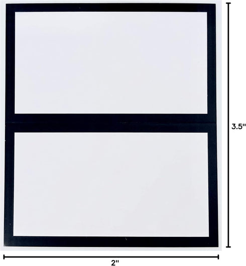 Tented Cards, 50 Folded Wedding Place Cards, 14 pt. Matte Card Stock for Banquet and Cocktail