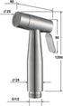 VNFOCRQJH 2 Set Handheld Bidet Sprayer for Toilet, Mode Water Cloth Diaper Sprayer Stainless Steel Toilet Mount
