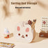 Kawaii Cute Bear Bunny Acrylic Pen Pencil Brush Holder, Desktop Organizer Decoration for Kids Office Makeup Storage