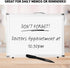 Large Magnetic Dry Erase Whiteboard, Portable 15.5” x 11.5” x 1.25” with Handle for Memos and Note-Taking