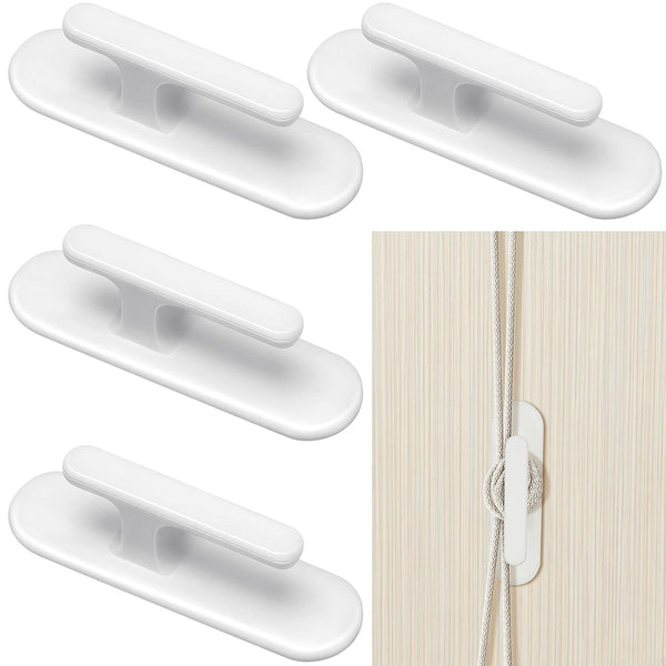 4 Pieces Cord Safety Blind Pull Cord Twister, Window Cord Wrap Cleats for Baby Child Proofing
