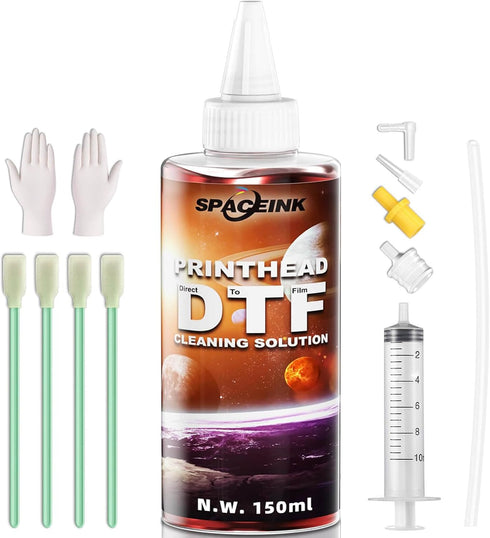 DTF Cleaning Solution 150mL for Epson L805, XP15000, L1800, Compatible with DTG Printer Print Head Liquid Cleaner