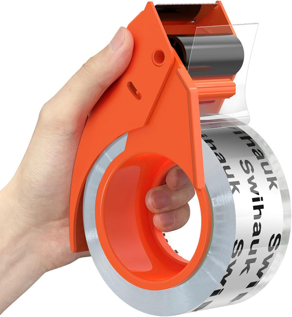 Clear Heavy Duty Packing Tape 1.88 in x 66.6 YDs with Dispenser, Strong Shipping Tape for Packing Boxes and Mailing
