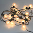 25 Pack G40 Frosted LED Replacement Bulbs, 0.6W Shatterproof LED Globe Light Bulbs, E12 Candelabra Base, Frosted White