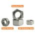 HXCOMET 5/8"-11 (20pcs), 304 (18-8), Hex Nuts Stainless Steel Hardware, UNC, Coarse Thread