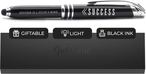 Inkstone Success Motivational Business Penlight with Illuminated Writing Tip and Stylus