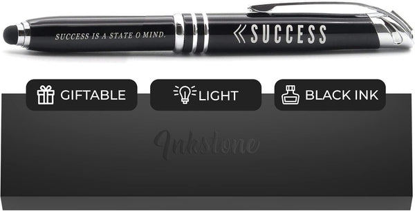 Inkstone Success Motivational Business Penlight with Illuminated Writing Tip and Stylus