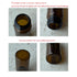 10ml Amber Glass Vials with Screw Caps and Plastic Stoppers, Leak-Proof Small Brown Liquid Sample Vial, 50PCS