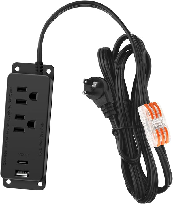 HEZI Gun Safe Power Outlet Kit, Gun Safe Accessory Electrical Outlet with USB