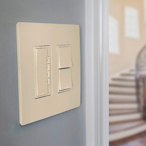 Pass & Seymour RCD33LACC6 15 2-in-1 3-Way (1 Count) Legrand radiant Amp Combination Decorator Rocker Light Switch, Two