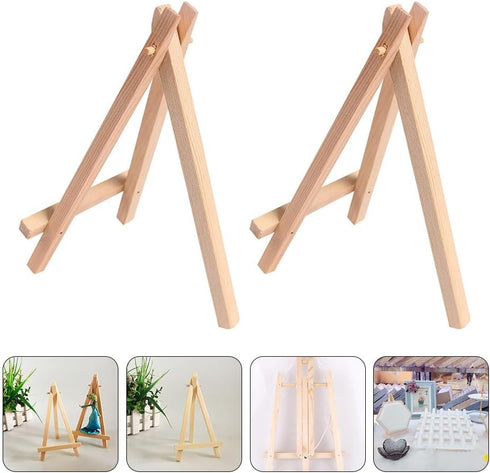 Operitacx 2 Pcs Wooden Small Easel Dog Paw for Crafts, Miniature Display Stand for Phone, Photo, Tabletop