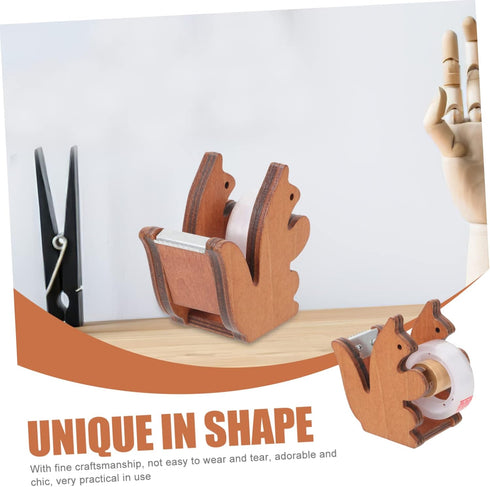 Packing Tape Cutter, Small Desktop Tape Dispenser, Kawaii Animal Tape Holder, Refill Tape Roller