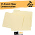 The File King 1/3 Cut File Folders - 100 Pack, Manilla, 8.5 x 11, Assorted 3 Tab Colors, Heavy Duty Office Supplies