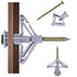 Hollow-Wall Anchors, Drywall Anchor Kit with Screws, Self-Drilling Hollow Wall Anchor, 50pcs