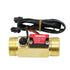 G3/4" Male Thread Brass Water Flow Sensor Switch, Hall Effect Liquid Flowmeter Fluidmeter Counter, 1-30L/Min