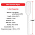 Globe Scientific Transfer Pipettes, Narrow Stem 1.2 mL, Non-Sterile, LD Polyethylene, 65mm, Case of 500
