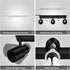 14.8ft 3 Hallway(GU10 Bulb) Plug-in Track Lighting LED, Track Light Fixtures Ceiling, Black Plug in Wall Lights