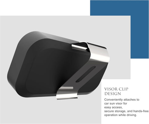300-916MHz Bluetezeit Remote Control with Visor Clip, Car Universal Remotes for Sliding Gate/Garage Door/Swing