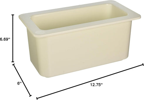Cambro 36CF148 ColdFest White Cold Food Pan, 6" H, 1/3 Size
