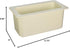 Cambro 36CF148 ColdFest White Cold Food Pan, 6" H, 1/3 Size