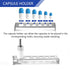 Artcome 15 PCS Capsule Filling Tool Kit for Pill Filler - Lab Scoops, Powder Pan, Herb Tamper, Capsule Holder, All Sizes