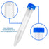 Ackers 15mL Conical Centrifuge Tubes - 100 Pcs Sterile Plastic Test Tubes with Screw Caps
