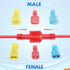 Nilight 400 Pcs Electrical Insulated Wire Crimp Terminals Kit, Male and Female Spade Connectors Assortment, 2 Years