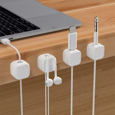 Generic 8 Pack Cable Tidy Clips Adjustable Cord Organiser Magnetic Cable Management Self Adhesive Wire Holder for Desk