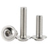M6 x 16mm Flanged Button Head Socket Cap Screw Bolts, 304 Stainless Steel 18-8, Pack of 25, Bright Finish