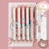 YuanHolumid 1Pc 0.5mm Peach Random Erasable Pen Gel Pens Blue Gel Pens Cartoons Press Pen Cute Stationary,Gel Ink