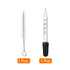 PATIKIL Eye Dropper Kit, 1 Set 1ml Glass Straight Tip Graduated Ear Dropper with Rubber Bulb, Clear