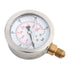 High Accuracy Hydraulic Pressure Gauge, 63mm Dial 0-250Bar/0-3750PSI, Double Scale, G1/4 Thread Connection