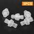 5 Pcs 1/2" Plastic Check Valve, 12mm One Way Non Return Valve for Fuel Gas Air Liquid