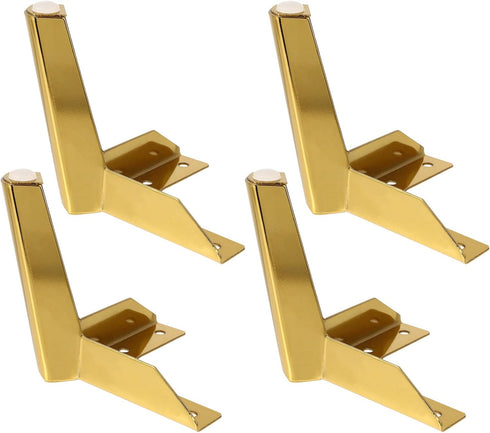 DIYEAH 4 Pcs Metal Sofa Legs Furniture Feet Titanium Color 12cm Support Cabinet