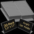 Ayuanb 20 Pcs Acrylic Sign Holder 3x5 Inch, Horizontal Clear Sign Holders, L-Shape